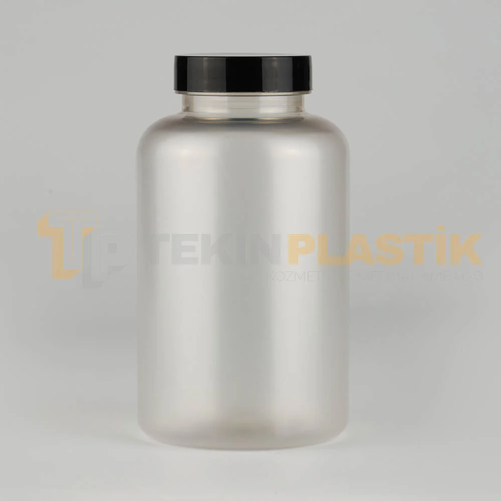 45 Ağız 400 ML Buzlu Şeffaf Plastik Tablet Kapsül İlaç Şişesi Contalı Siyah Düz Kapaklı 45 Ağız 400 ML Buzlu Şeffaf Plastik Tablet Kapsül İlaç Şişesi Contalı Siyah Düz Kapaklı