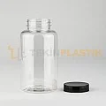 45 Ağız 400 ML Şeffaf Plastik Tablet Kapsül İlaç Şişesi Contalı Siyah Düz Kapaklı 45 Ağız 400 ML Şeffaf Plastik Tablet Kapsül İlaç Şişesi Contalı Siyah Düz Kapaklı