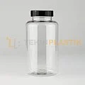 45 Ağız 400 ML Şeffaf Plastik Tablet Kapsül İlaç Şişesi Contalı Siyah Düz Kapaklı 45 Ağız 400 ML Şeffaf Plastik Tablet Kapsül İlaç Şişesi Contalı Siyah Düz Kapaklı
