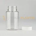 38 Ağız 120 ML Şeffaf Plastik Tablet Kapsül İlaç Şişesi Contalı Beyaz Düz Kapaklı 38 Ağız 120 ML Şeffaf Plastik Tablet Kapsül İlaç Şişesi Contalı Beyaz Düz Kapaklı