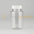 38 Ağız 120 ML Şeffaf Plastik Tablet Kapsül İlaç Şişesi Contalı Beyaz Düz Kapaklı 38 Ağız 120 ML Şeffaf Plastik Tablet Kapsül İlaç Şişesi Contalı Beyaz Düz Kapaklı