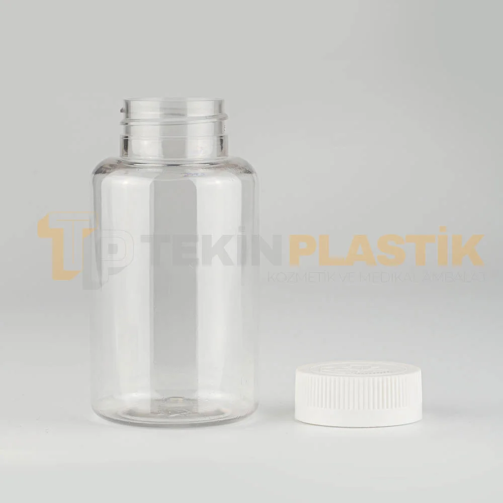 38 Ağız 150 ML Şeffaf Plastik Tablet Kapsül İlaç Şişesi Beyaz Çocuk Emniyet Kapaklı 38 Ağız 150 ML Şeffaf Plastik Tablet Kapsül İlaç Şişesi Beyaz Çocuk Emniyet Kapaklı