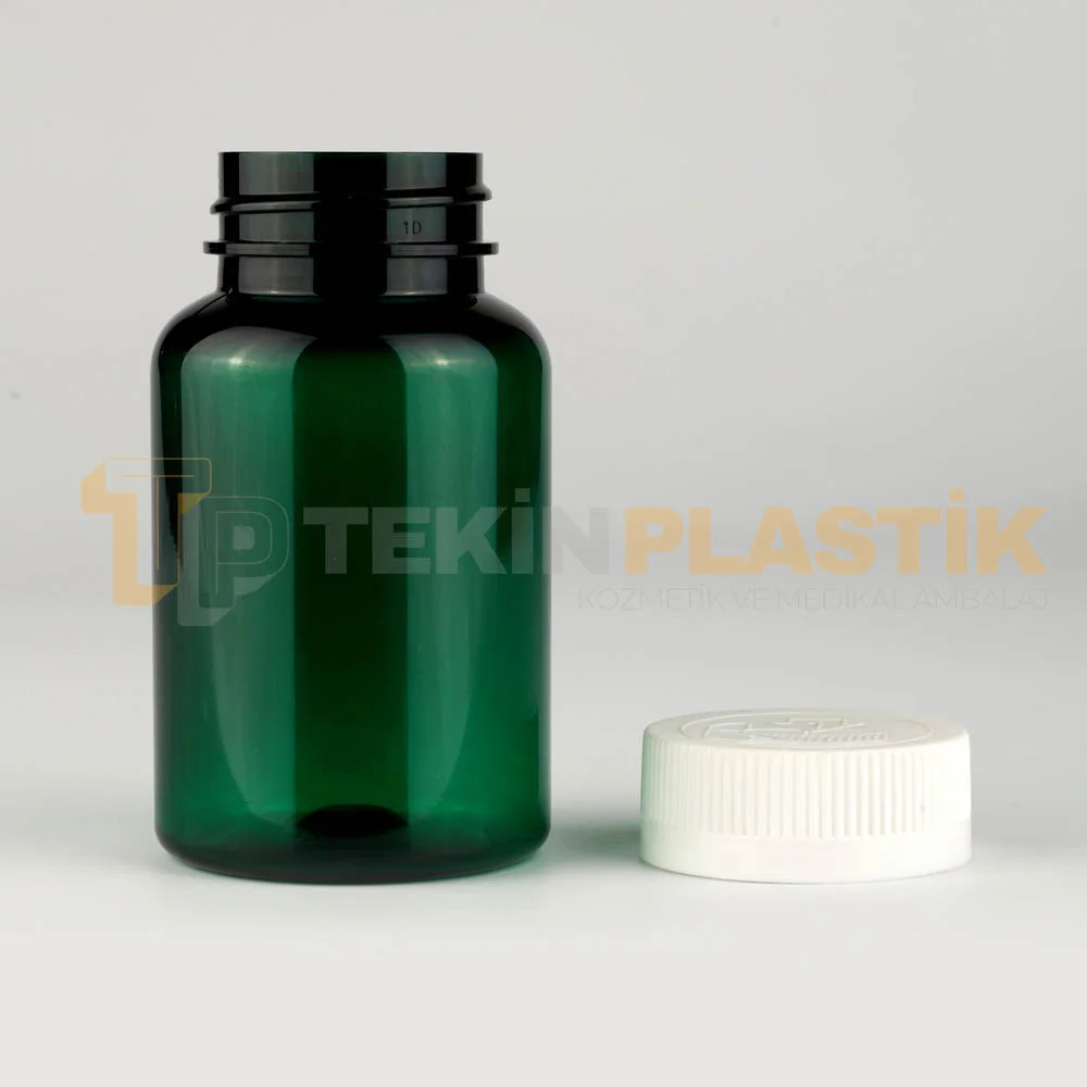 38 Ağız 150 ML Yeşil Renk Plastik Tablet Kapsül İlaç Şişesi Beyaz Çocuk Emniyet Kapaklı 38 Ağız 150 ML Yeşil Renk Plastik Tablet Kapsül İlaç Şişesi Beyaz Çocuk Emniyet Kapaklı