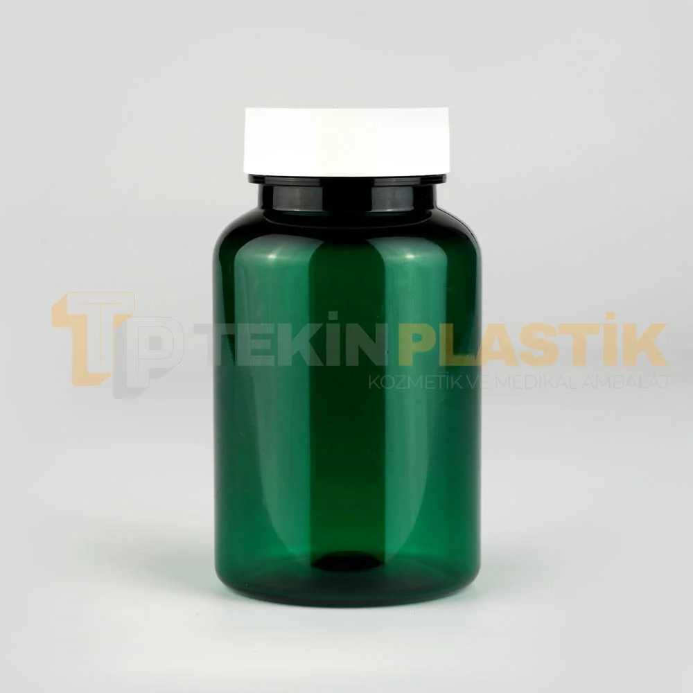 38 Ağız 150 ML Yeşil Renk Plastik Tablet Kapsül İlaç Şişesi Contalı Beyaz Düz Kapaklı 38 Ağız 150 ML Yeşil Renk Plastik Tablet Kapsül İlaç Şişesi Contalı Beyaz Düz Kapaklı