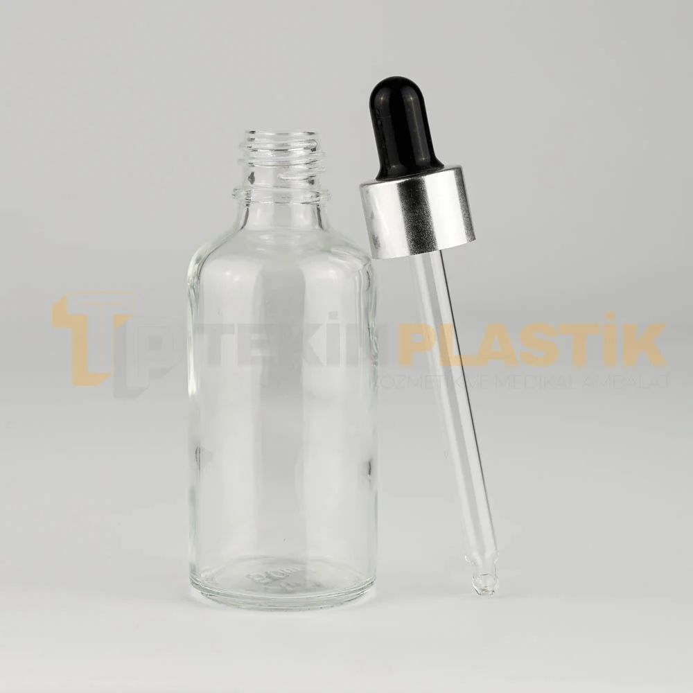 50 ML Şeffaf Toptan Cam Damlalıklı Dropper Şişe Metal Gümüş Siyah Damlalık Takım 50 ML Şeffaf Toptan Cam Damlalıklı Dropper Şişe Metal Gümüş Siyah Damlalık Takım