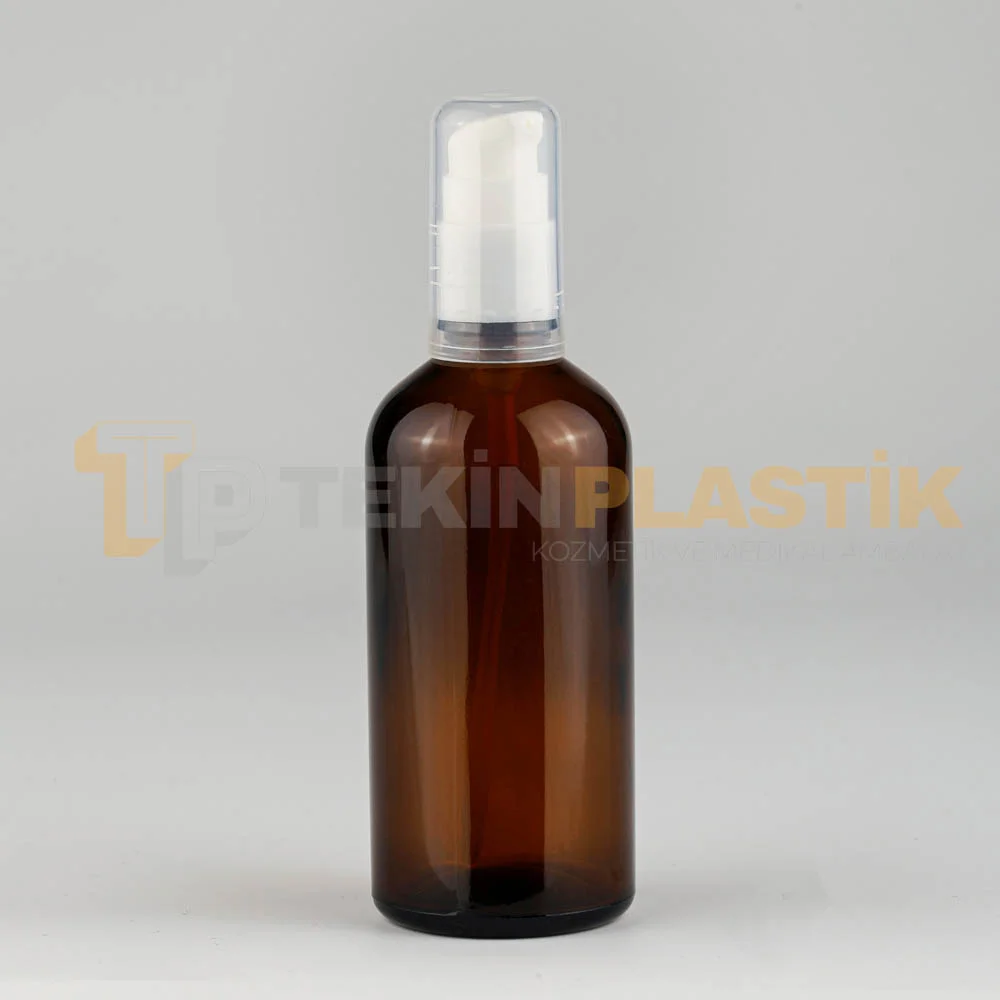 100 ML Toptan Boş Amber Renk Dropper Şişe Plastik Kapaklı Beyaz Losyon Pompalı 100 ML Toptan Boş Amber Renk Dropper Şişe Plastik Kapaklı Beyaz Losyon Pompalı