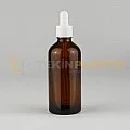 100 ML Toptan Boş Amber Renk Cam Damlalıklı Dropper Şişe Beyaz Plastik Kapaklı 100 ML Toptan Boş Amber Renk Cam Damlalıklı Dropper Şişe Beyaz Plastik Kapaklı