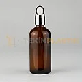 100 ML Toptan Amber Renk Cam Damlalıklı Dropper Şişe Gümüş Metal Lüx Kapaklı 100 ML Toptan Amber Renk Cam Damlalıklı Dropper Şişe Gümüş Metal Lüx Kapaklı