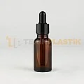 20 ML Amber Renk Cam Damlalıklı Dropper Şişe Metal Siyah Yüzüklü 20 ML Amber Renk Cam Damlalıklı Dropper Şişe Metal Siyah Yüzüklü