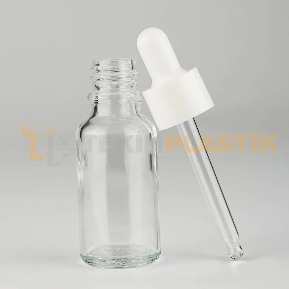 20 ML Şeffaf Boş Toptan Cam Damlalıklı Dropper Şişe Beyaz Damlalık Takım 20 ML Şeffaf Boş Toptan Cam Damlalıklı Dropper Şişe Beyaz Damlalık Takım