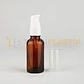 30 ML Toptan Boş Amber Renk Cam Dropper Şişe Beyaz Losyon Pompalı 30 ML Toptan Boş Amber Renk Cam Dropper Şişe Beyaz Losyon Pompalı