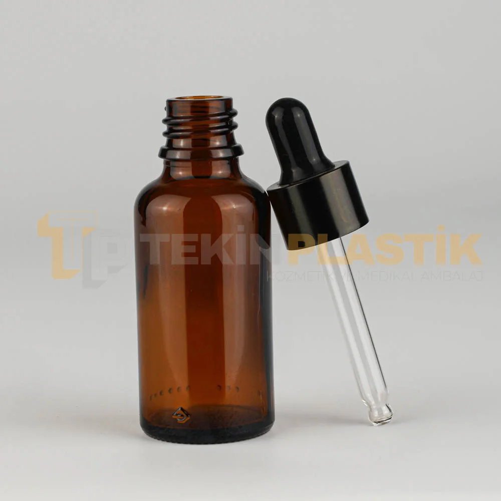 30 ML Toptan Boş Amber Renk Cam Damlalıklı Dropper Siyah Metal Kapaklı 30 ML Toptan Boş Amber Renk Cam Damlalıklı Dropper Siyah Metal Kapaklı