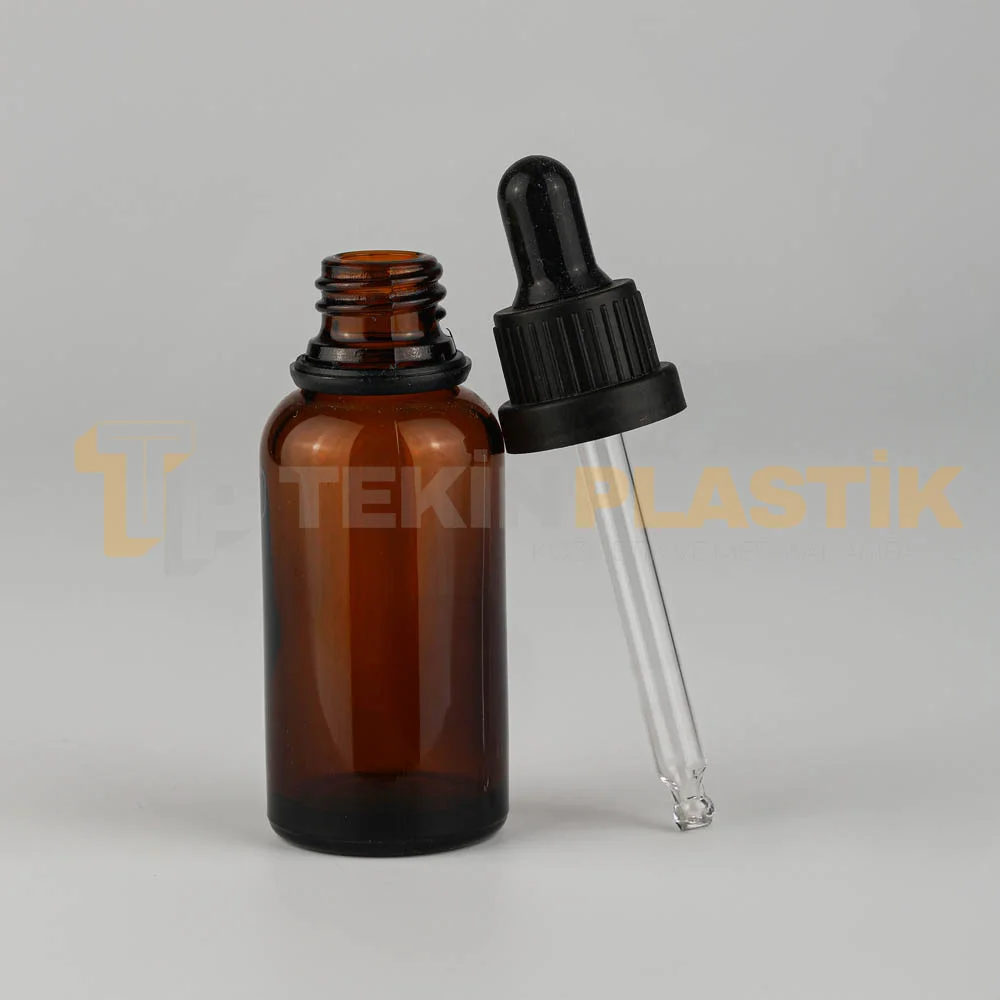 30 ML Toptan Boş Amber Renk Cam Damlalıklı Dropper Şişe Siyah Delikli Kilitli Kapaklı 30 ML Toptan Boş Amber Renk Cam Damlalıklı Dropper Şişe Siyah Delikli Kilitli Kapaklı