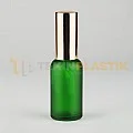 30 ML Boş Toptan Buzlu Yeşil Renk Cam Damlalıklı Dropper Şişe Metal Gold Spreyli Fısfıslı 30 ML Boş Toptan Buzlu Yeşil Renk Cam Damlalıklı Dropper Şişe Metal Gold Spreyli Fısfıslı