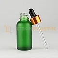 30 ML Boş Toptan Buzlu Yeşil Renk Cam Damlalıklı Dropper Şişe Metal Gold Siyah Başlıklı 30 ML Boş Toptan Buzlu Yeşil Renk Cam Damlalıklı Dropper Şişe Metal Gold Siyah Başlıklı