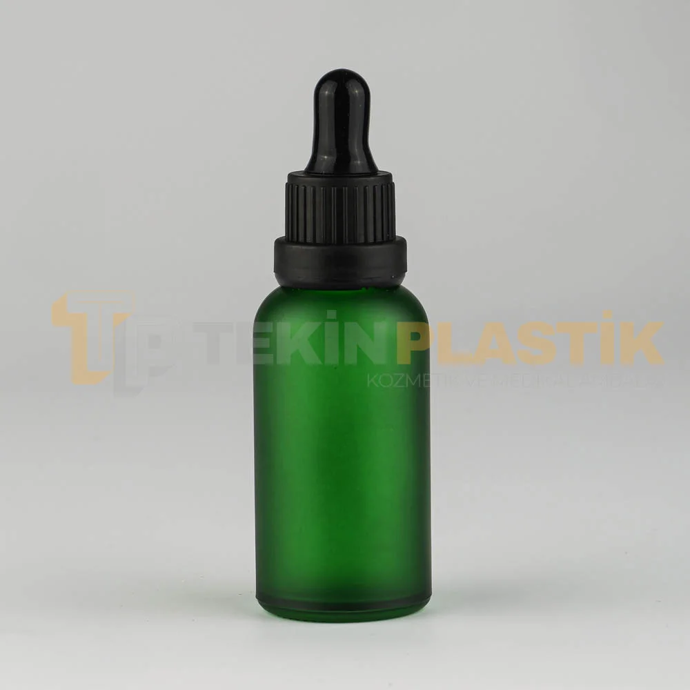 30 ML Boş Toptan Buzlu Yeşil Renk Cam Damlalıklı Dropper Şişe Siyah Plastik Delikli Kilitli Kapak 30 ML Boş Toptan Buzlu Yeşil Renk Cam Damlalıklı Dropper Şişe Siyah Plastik Delikli Kilitli Kapak
