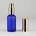 30 ML Boş Toptan Buzlu Mavi Renk Dropper Şişe Metal Gold Spreyli Fısfıslı 30 ML Boş Toptan Buzlu Mavi Renk Dropper Şişe Metal Gold Spreyli Fısfıslı