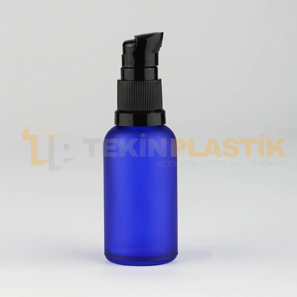 30 ML Boş Toptan Buzlu Mavi Renk Cam Damlalıklı Dropper Şişe Siyah Plastik Etekli Losyon Pompa 30 ML Boş Toptan Buzlu Mavi Renk Cam Damlalıklı Dropper Şişe Siyah Plastik Etekli Losyon Pompa