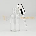 30 ML Toptan Boş Şeffaf Cam Damlalıklı Dropper Şişe Metal Lüx Gümüş Damlalık Takım 30 ML Toptan Boş Şeffaf Cam Damlalıklı Dropper Şişe Metal Lüx Gümüş Damlalık Takım