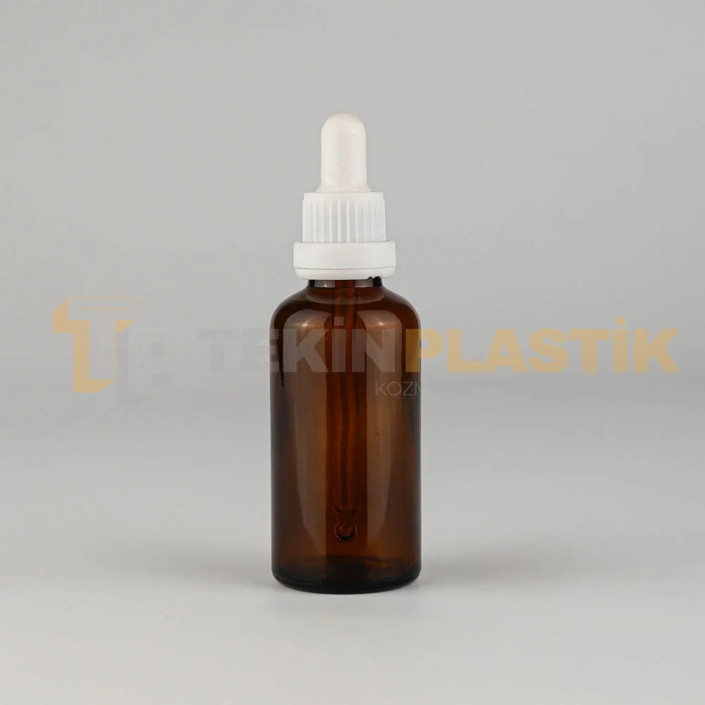 50 ML Amber Renk Toptan Cam Damlalıklı Dropper Şişe Beyaz Delikli Kilitli Kapaklı 50 ML Amber Renk Toptan Cam Damlalıklı Dropper Şişe Beyaz Delikli Kilitli Kapaklı