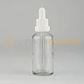 50 ML Toptan Boş Şeffaf Cam Damlalıklı Şişe Beyaz Plastik Delikli Kilitli Kapak 50 ML Toptan Boş Şeffaf Cam Damlalıklı Şişe Beyaz Plastik Delikli Kilitli Kapak