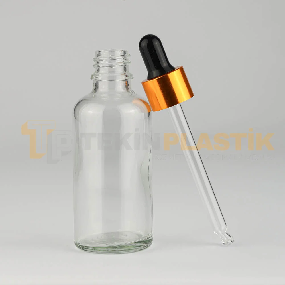 50 ML Toptan Boş Şeffaf Cam Damlalıklı Şişe Gold Siyah Metal Damlalık Takım 50 ML Toptan Boş Şeffaf Cam Damlalıklı Şişe Gold Siyah Metal Damlalık Takım