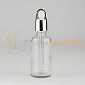 50 ML Toptan Boş Şeffaf Cam Damlalıklı Şişe Metal Lüx Gümüş Damlalık Takım 50 ML Toptan Boş Şeffaf Cam Damlalıklı Şişe Metal Lüx Gümüş Damlalık Takım