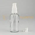 50 ML Toptan Boş Şeffaf Cam Damlalıklı Şişe Etekli Beyaz Losyon Serum Pompalı 50 ML Toptan Boş Şeffaf Cam Damlalıklı Şişe Etekli Beyaz Losyon Serum Pompalı