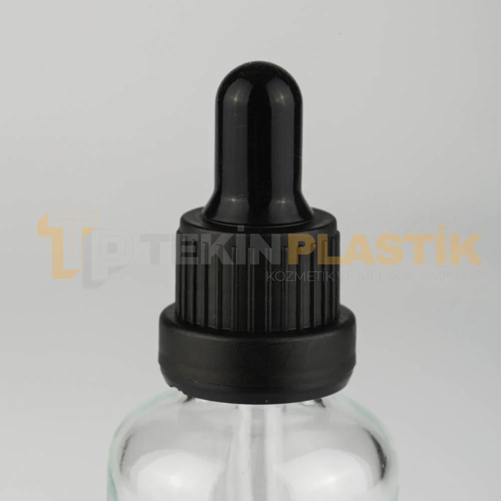 50 ML Toptan Boş Şeffaf Cam Damlalıklı Şişe Siyah Plastik Delikli Kilitli Kapak 50 ML Toptan Boş Şeffaf Cam Damlalıklı Şişe Siyah Plastik Delikli Kilitli Kapak