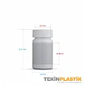 80 ML Plastik Boş Medikal Tablet Şişesi Emniyet Kapaklı 80 ML Plastik Boş Medikal Tablet Şişesi Emniyet Kapaklı