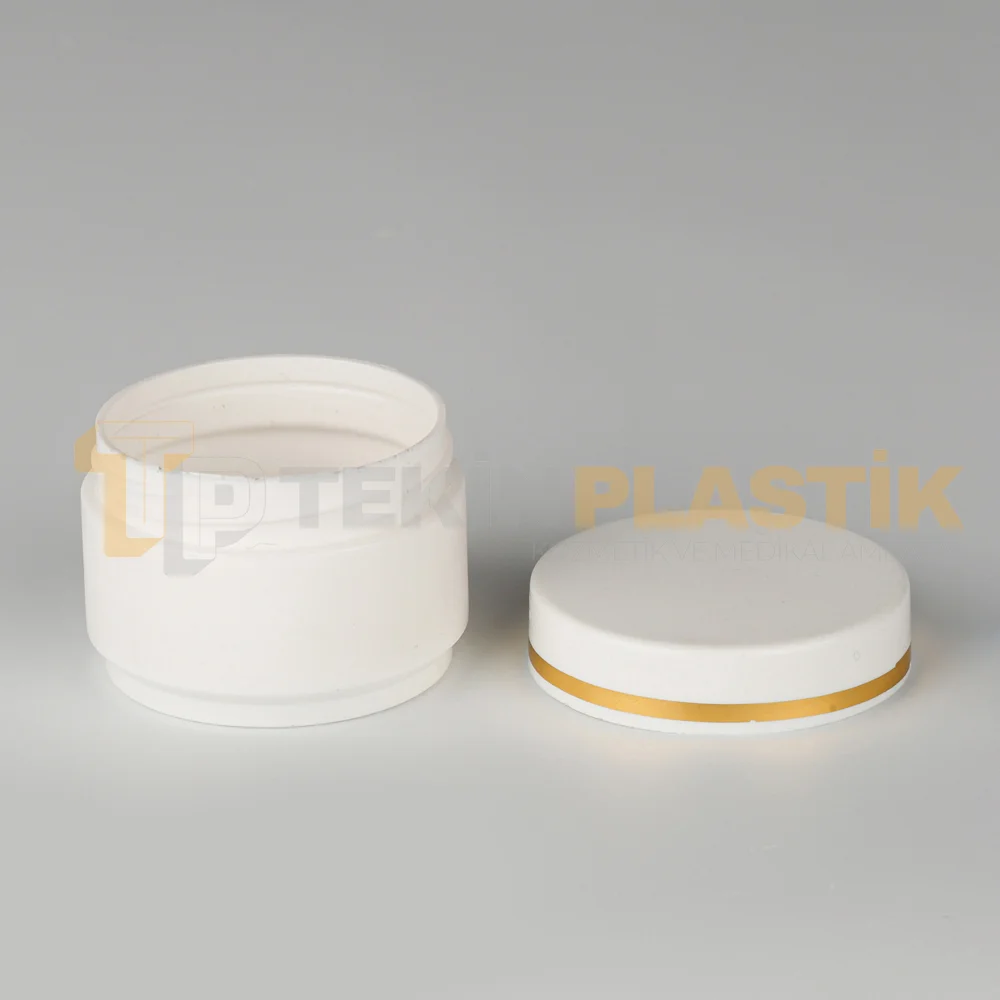 10 ML Çift Cıdarlı Beyaz Plastik Krem Kutusu Gold Yaldızlı Plastik Krem Kavanozu 10 ML Çift Cıdarlı Beyaz Plastik Krem Kutusu Gold Yaldızlı Plastik Krem Kavanozu