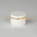 10 ML Çift Cıdarlı Beyaz Plastik Krem Kutusu Gold Yaldızlı Plastik Krem Kavanozu 10 ML Çift Cıdarlı Beyaz Plastik Krem Kutusu Gold Yaldızlı Plastik Krem Kavanozu