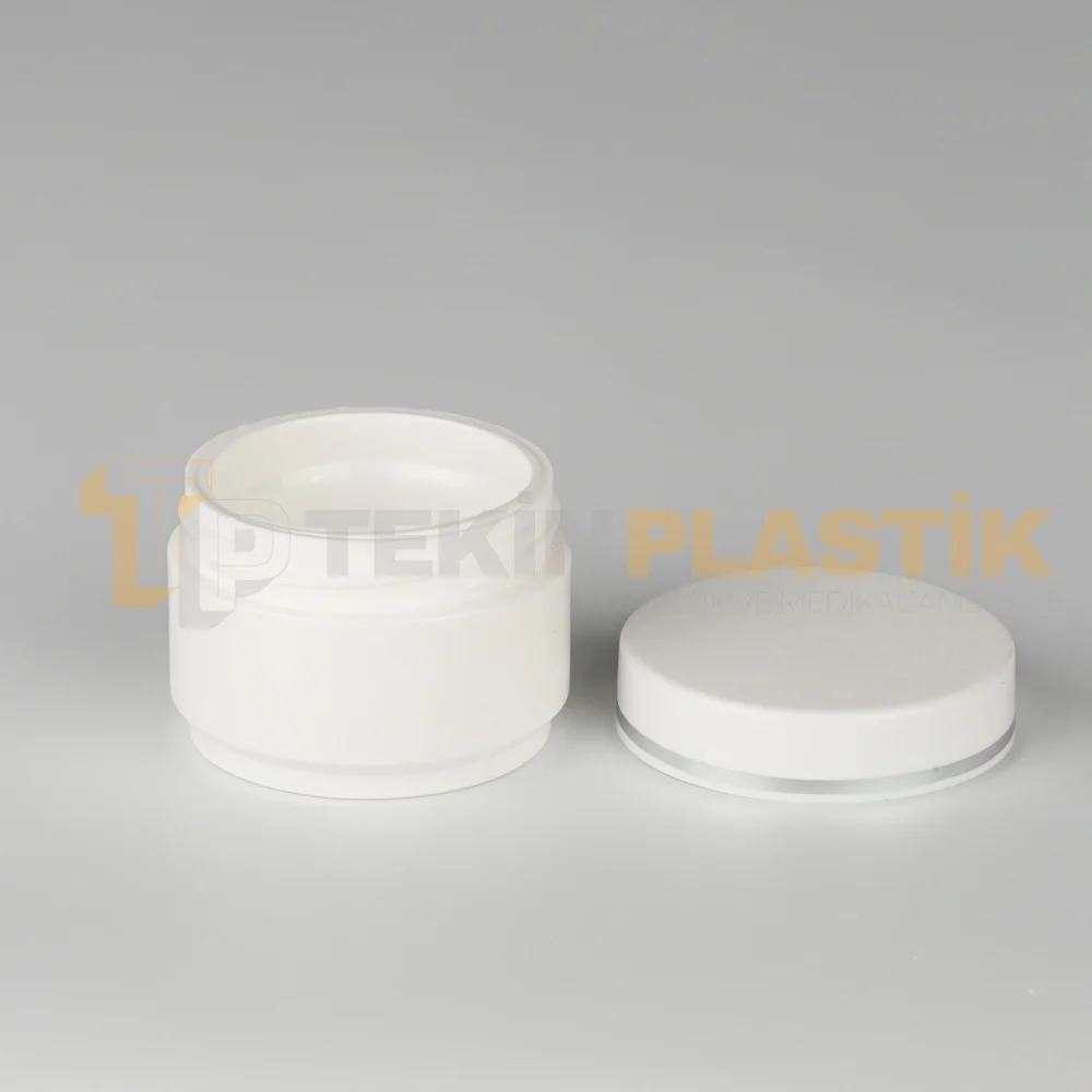10 ML Çift Cıdarlı Beyaz Plastik Krem Kutusu Gümüş Yaldızlı Plastik Krem Kavanozu 10 ML Çift Cıdarlı Beyaz Plastik Krem Kutusu Gümüş Yaldızlı Plastik Krem Kavanozu