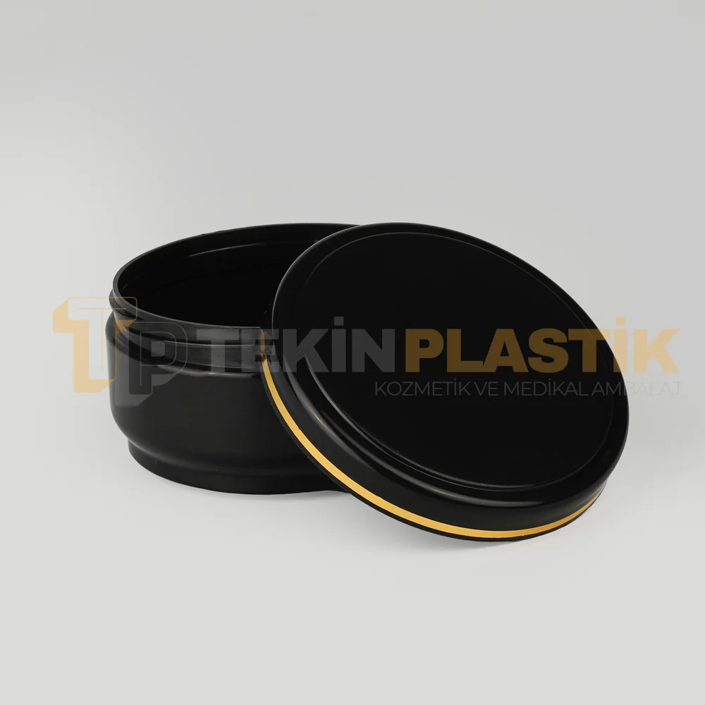 100 ML Tek Cidarlı Siyah Plastik Krem Kutusu Gold Yaldızlı Plastik Krem Kavanozu 100 ML Tek Cidarlı Siyah Plastik Krem Kutusu Gold Yaldızlı Plastik Krem Kavanozu
