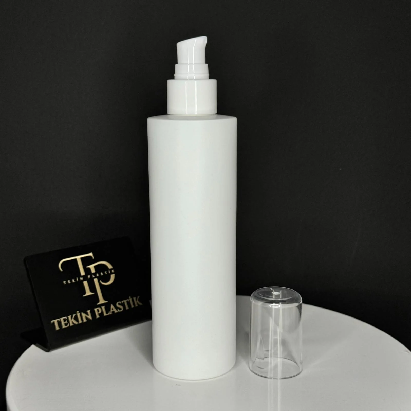 250 ml Beyaz Polietilen Şişeler Kozmetik Plastik Şişeler