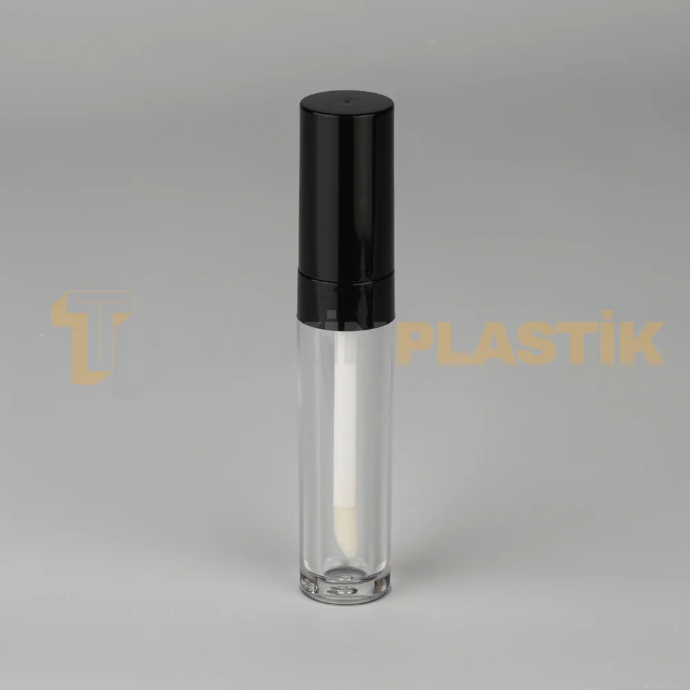 5 ml Plastik Lip Gloss Dudak Parlatıcı Ambalajı Siyah Renk 5 ml Plastik Lip Gloss Dudak Parlatıcı Ambalajı Siyah Renk