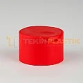 24 mm Geniş Büyük Disc Top Kapak Şampuan Kapak Kırmızı Renk 24 mm Geniş Büyük Disc Top Kapak Şampuan Kapak Kırmızı Renk