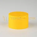 24 mm Geniş Büyük Disc Top Kapak Şampuan Kapak Sarı Renk
