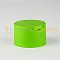 24 mm Geniş Büyük Disc Top Kapak Şampuan Kapak Yeşil Renk
