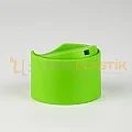 24 mm Geniş Büyük Disc Top Kapak Şampuan Kapak Yeşil Renk