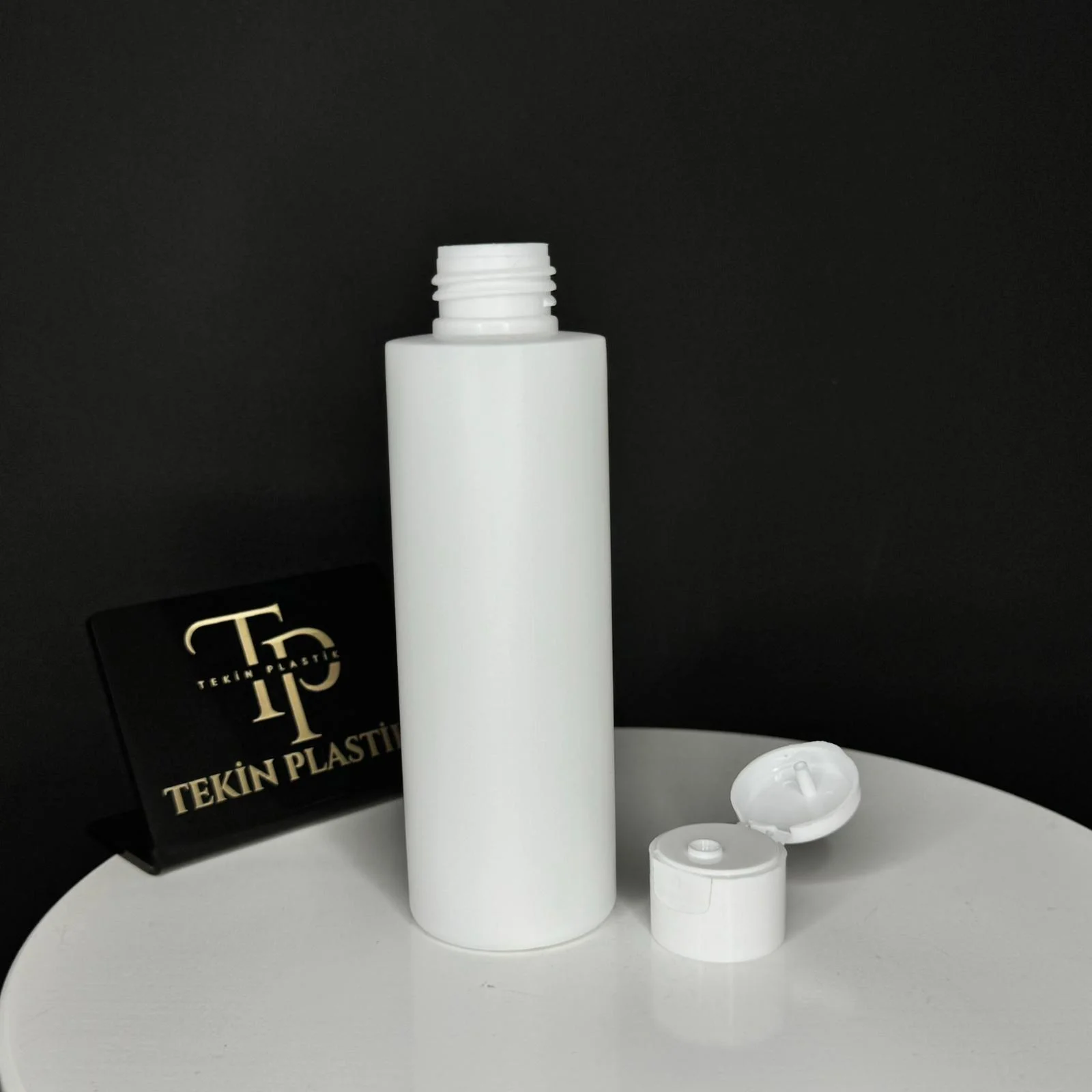 150 ML Beyaz Plastik Şişe Beyaz Fliptop Şampuan Kapaklı