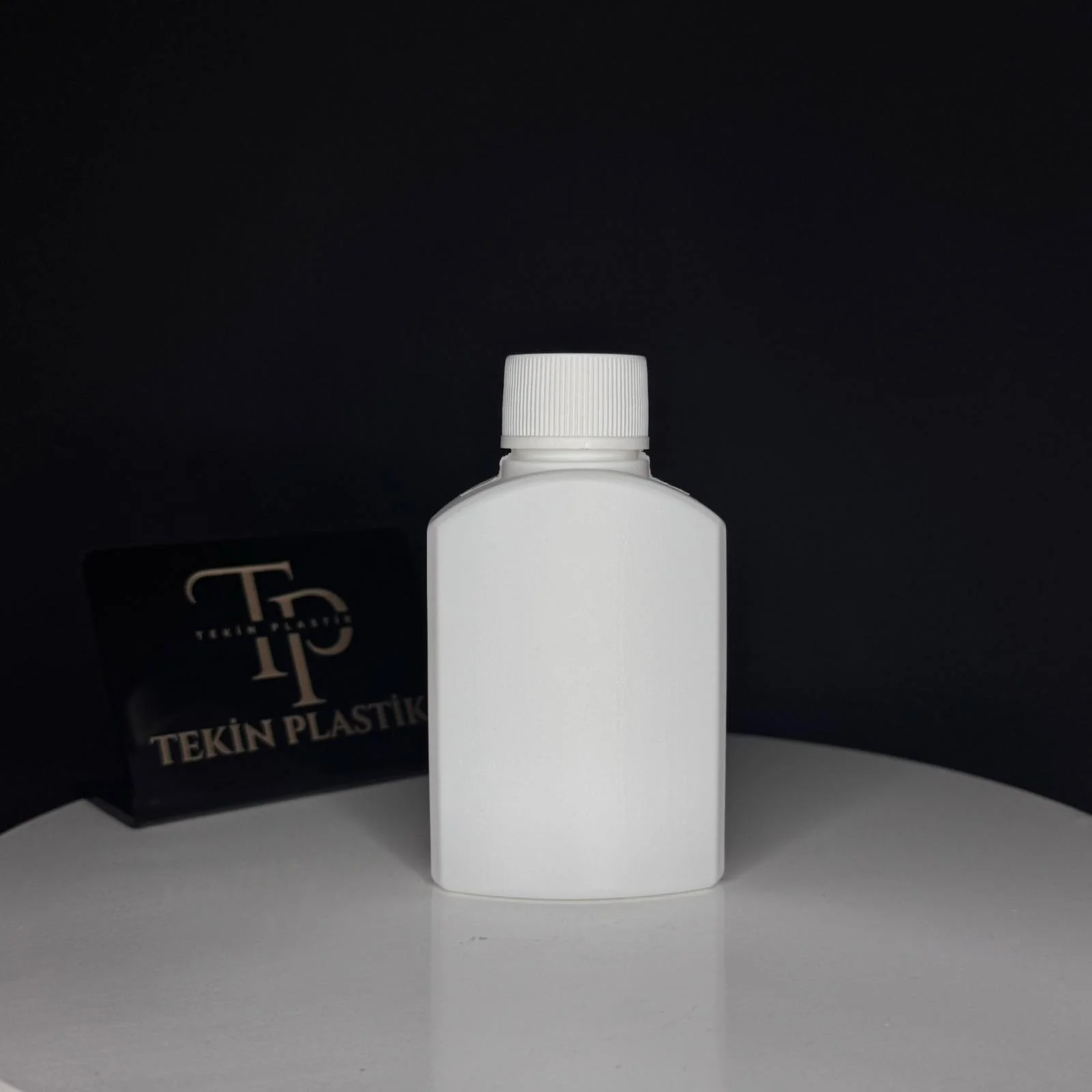  Polietilen Şişe 100 ML Yassı Kozmetik Düz Kapaklı