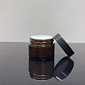 50 ml Amber Cam Krem Kavanozu Siyah Kapaklı Tıpalı 50 ml Amber Cam Krem Kavanozu Siyah Kapaklı Tıpalı