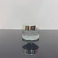 50 ml Şeffaf Cam Krem Kavanozu Parlak Gümüş Kapaklı Tıpalı 50 ml Şeffaf Cam Krem Kavanozu Parlak Gümüş Kapaklı Tıpalı