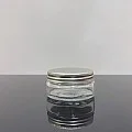 50 ml Cam Krem Kavanozu Gümüş Metal Kapaklı 50 ml Cam Krem Kavanozu Gümüş Metal Kapaklı