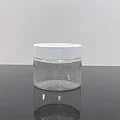 100 ml Şeffaf Pet Krem Kavanozu Beyaz Kapaklı 100 ml Şeffaf Pet Krem Kavanozu Beyaz Kapaklı