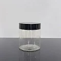 150 ml Şeffaf Pet Krem Kavanozu Siyah Kapaklı Tıpalı 150 ml Şeffaf Pet Krem Kavanozu Siyah Kapaklı Tıpalı