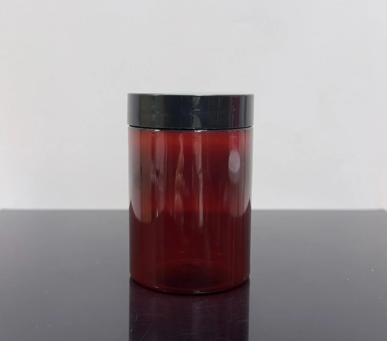 200 ml Amber Pet Krem Kavanozu Siyah Kapaklı Tıpalı 200 ml Amber Pet Krem Kavanozu Siyah Kapaklı Tıpalı