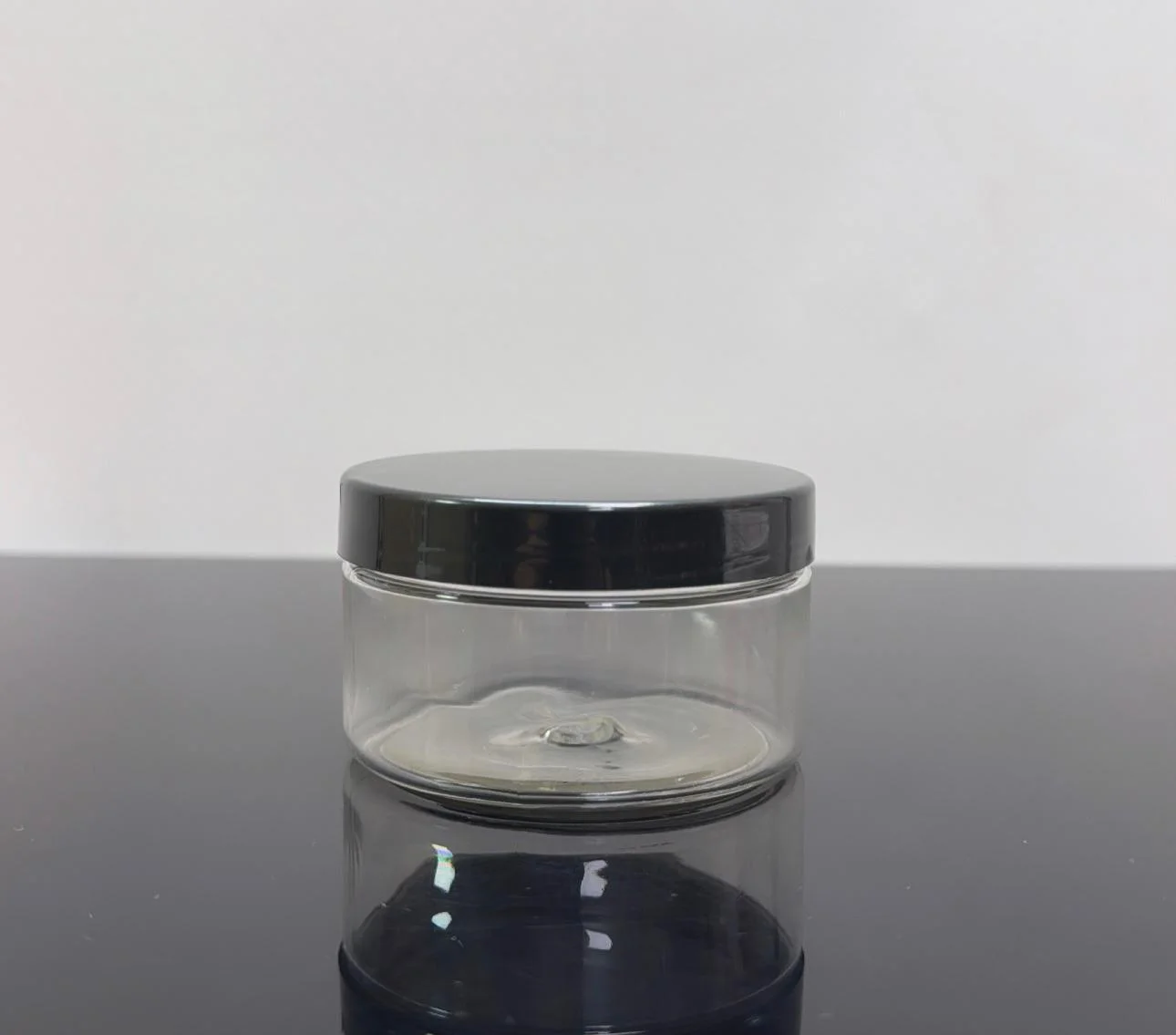 100 ml Şeffaf Pet Krem Kavanozu Siyah Kapaklı Tıpalı 100 ml Şeffaf Pet Krem Kavanozu Siyah Kapaklı Tıpalı
