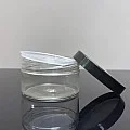 100 ml Şeffaf Pet Krem Kavanozu Siyah Kapaklı Tıpalı 100 ml Şeffaf Pet Krem Kavanozu Siyah Kapaklı Tıpalı
